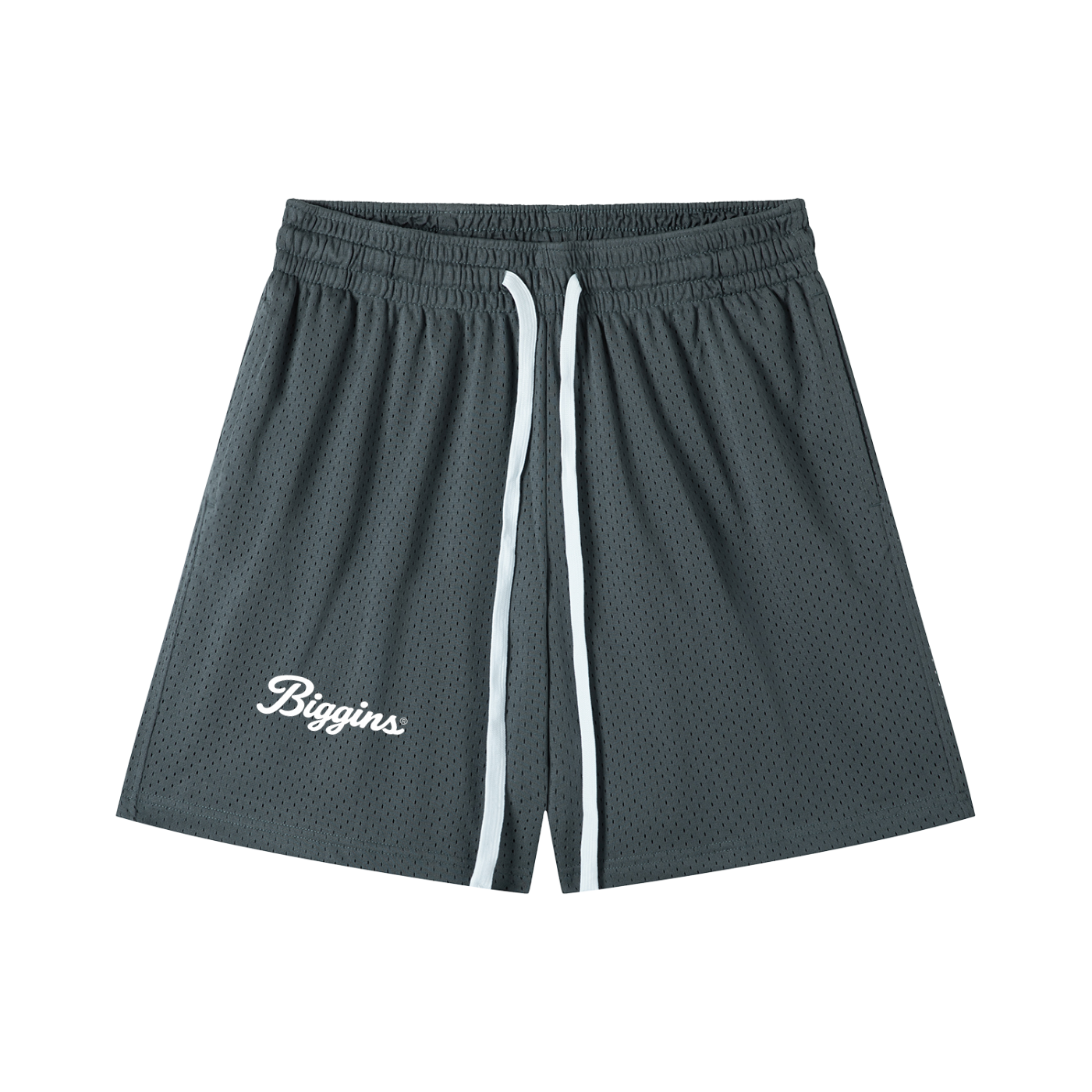 Biggins Script Mesh Drawstring Shorts