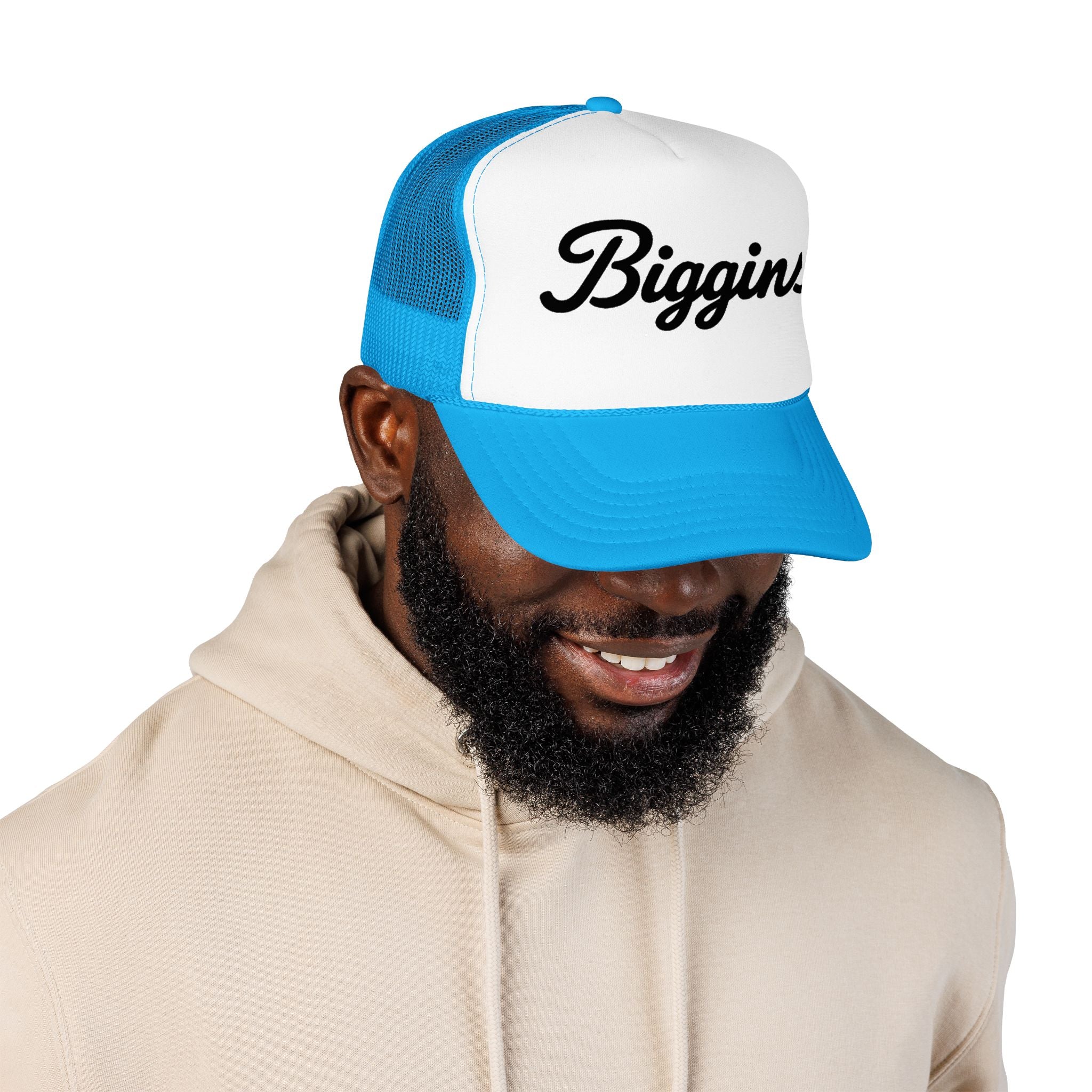 Biggins Script Trucker Hat