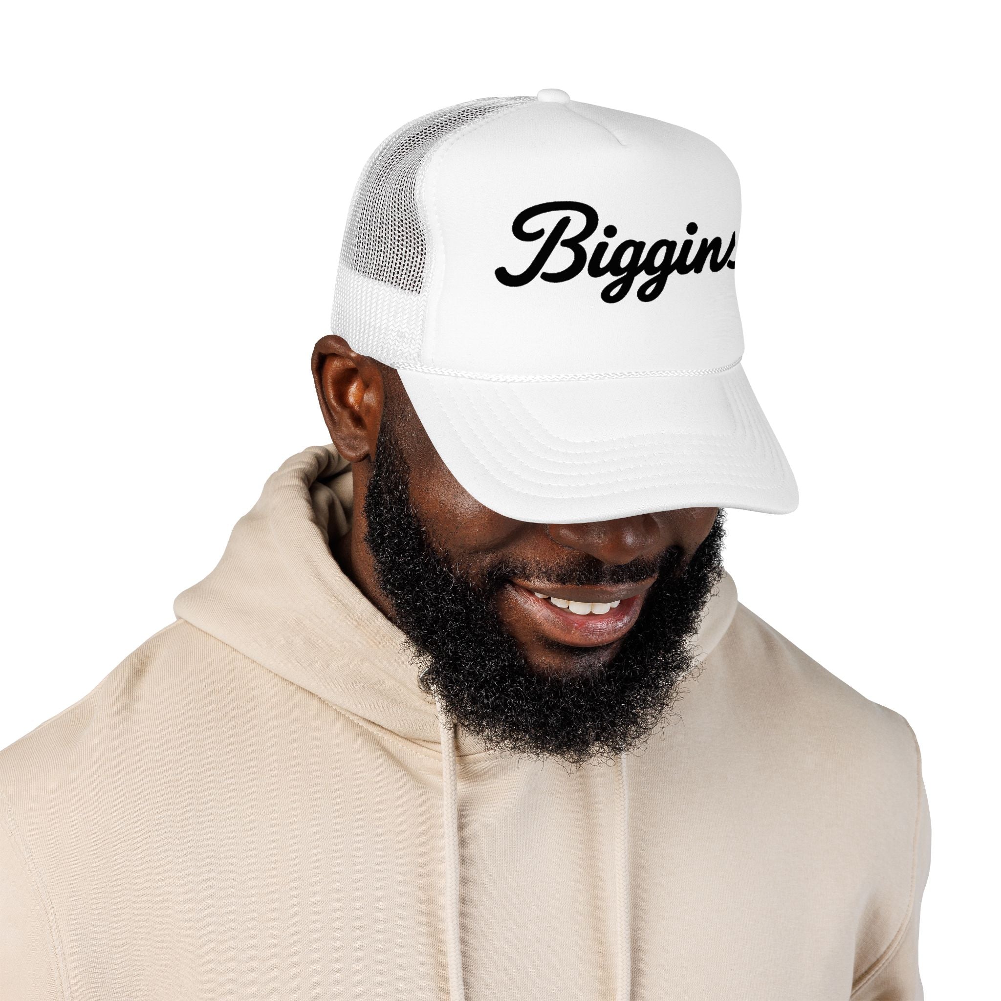 Biggins Script Trucker Hat