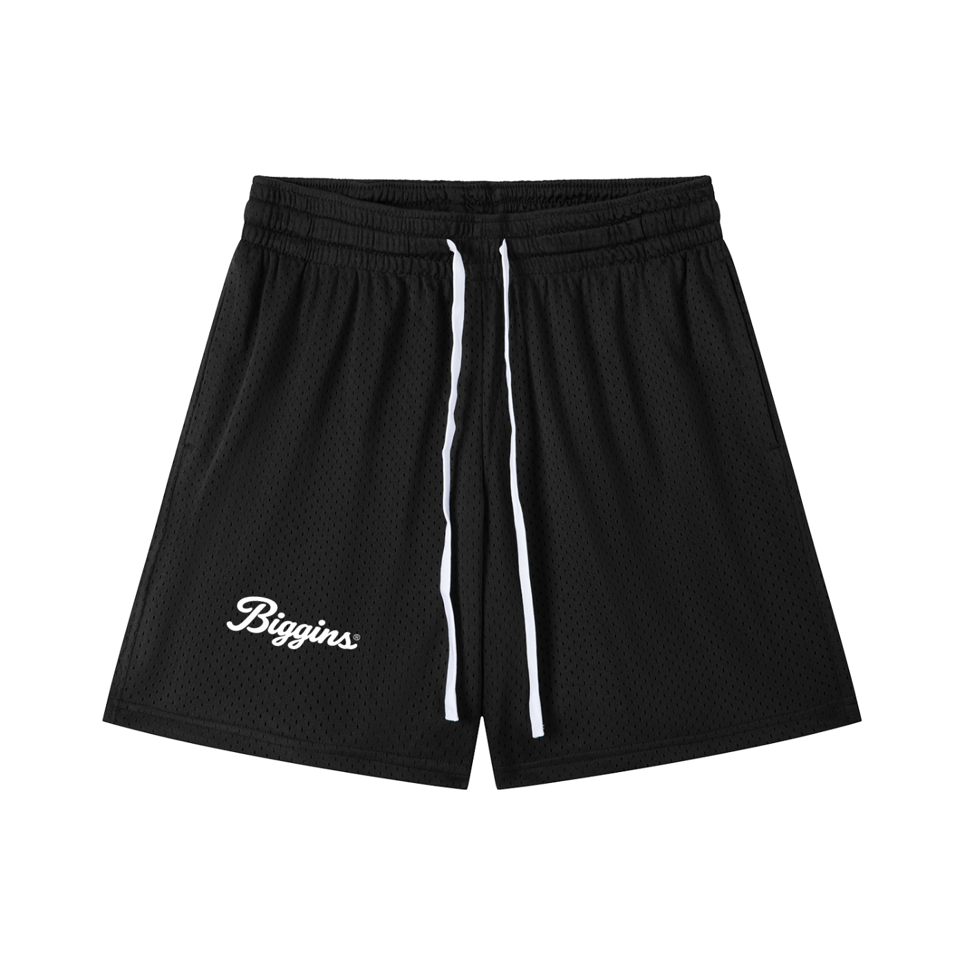Biggins Script Mesh Drawstring Shorts
