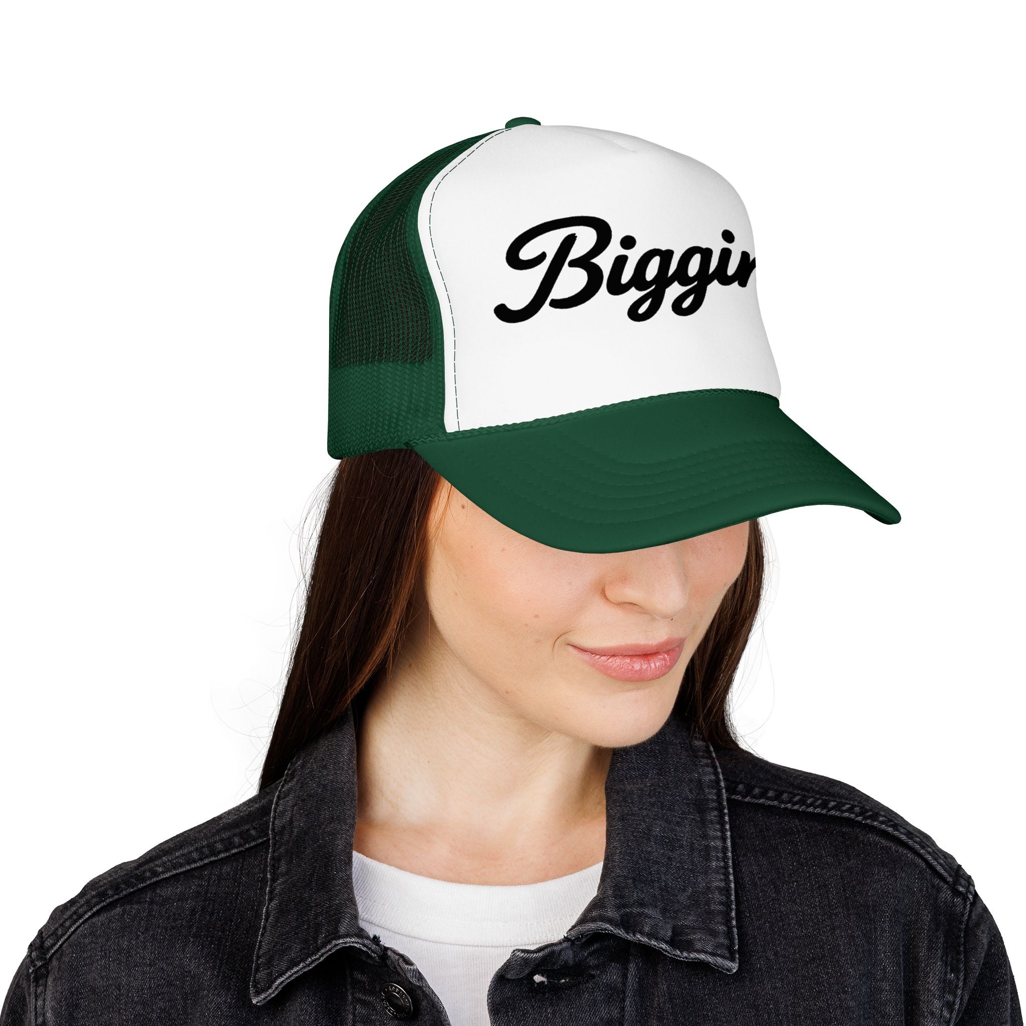 Biggins Script Trucker Hat