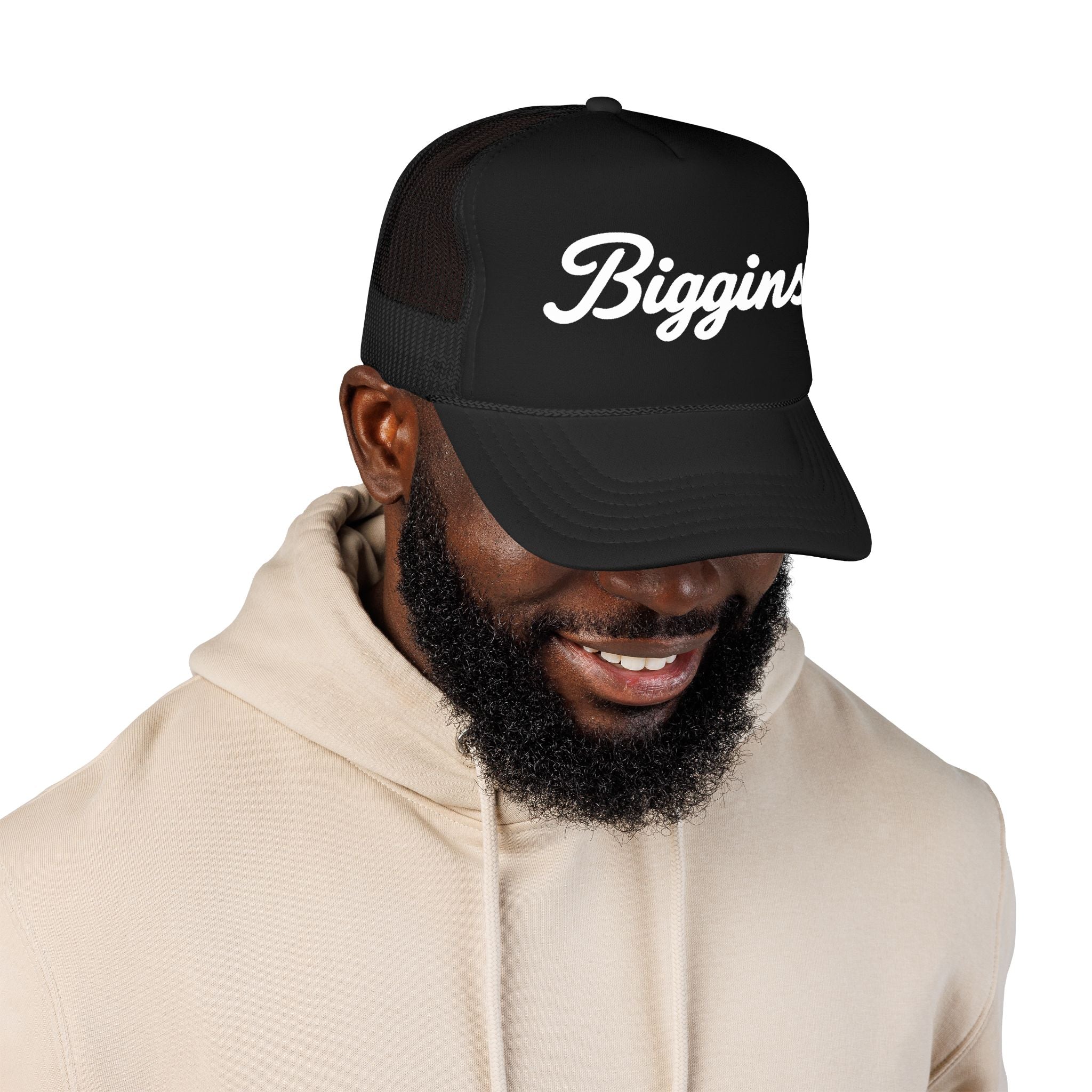 Biggins Script Trucker Hat