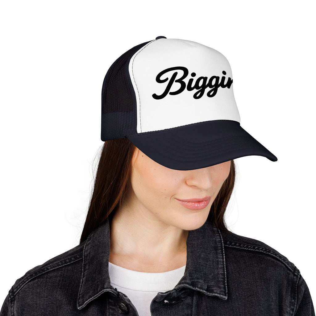 Biggins Script Trucker Hat