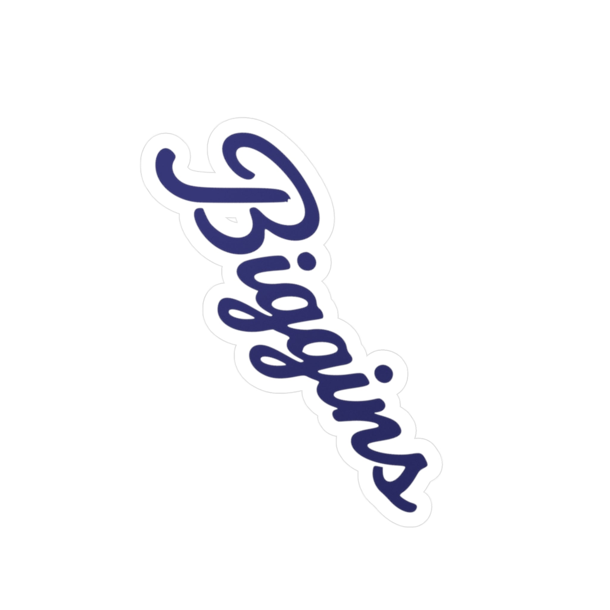 Biggins Script Sticker