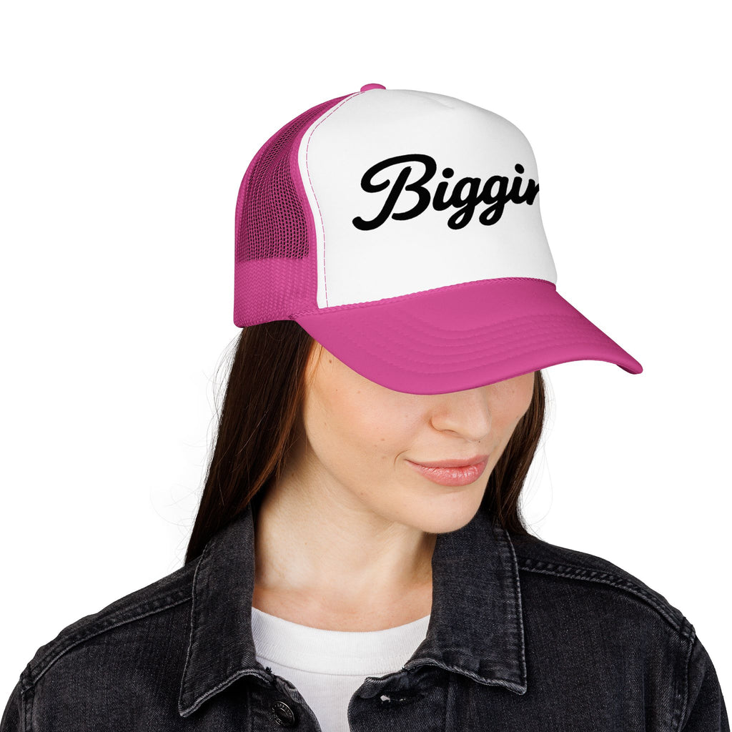 Biggins Script Trucker Hat