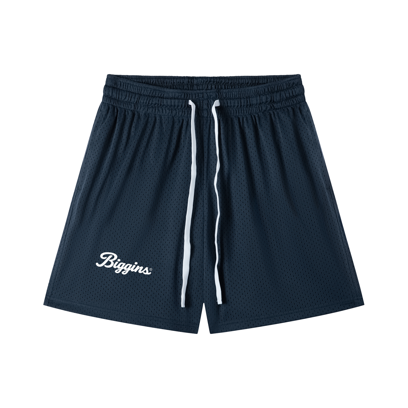 Biggins Script Mesh Drawstring Shorts