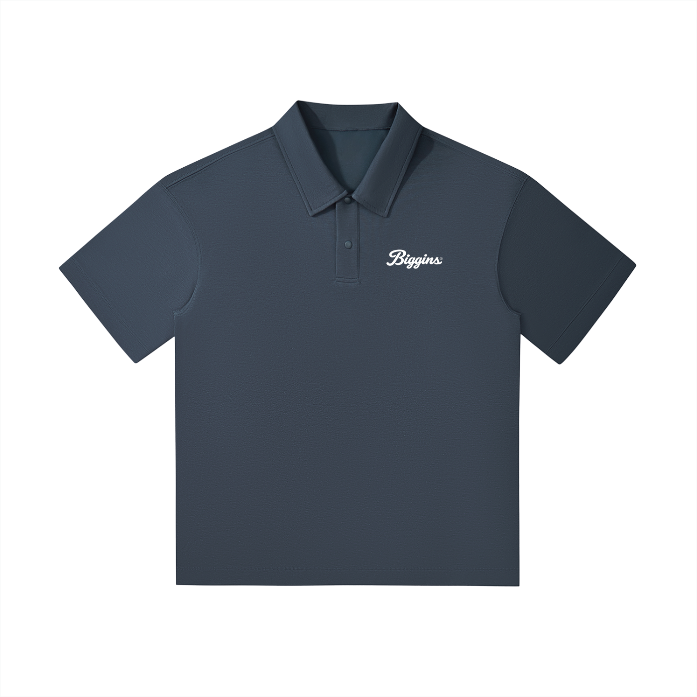 Biggins Script Drop Shoulder Short-Sleeve Polo