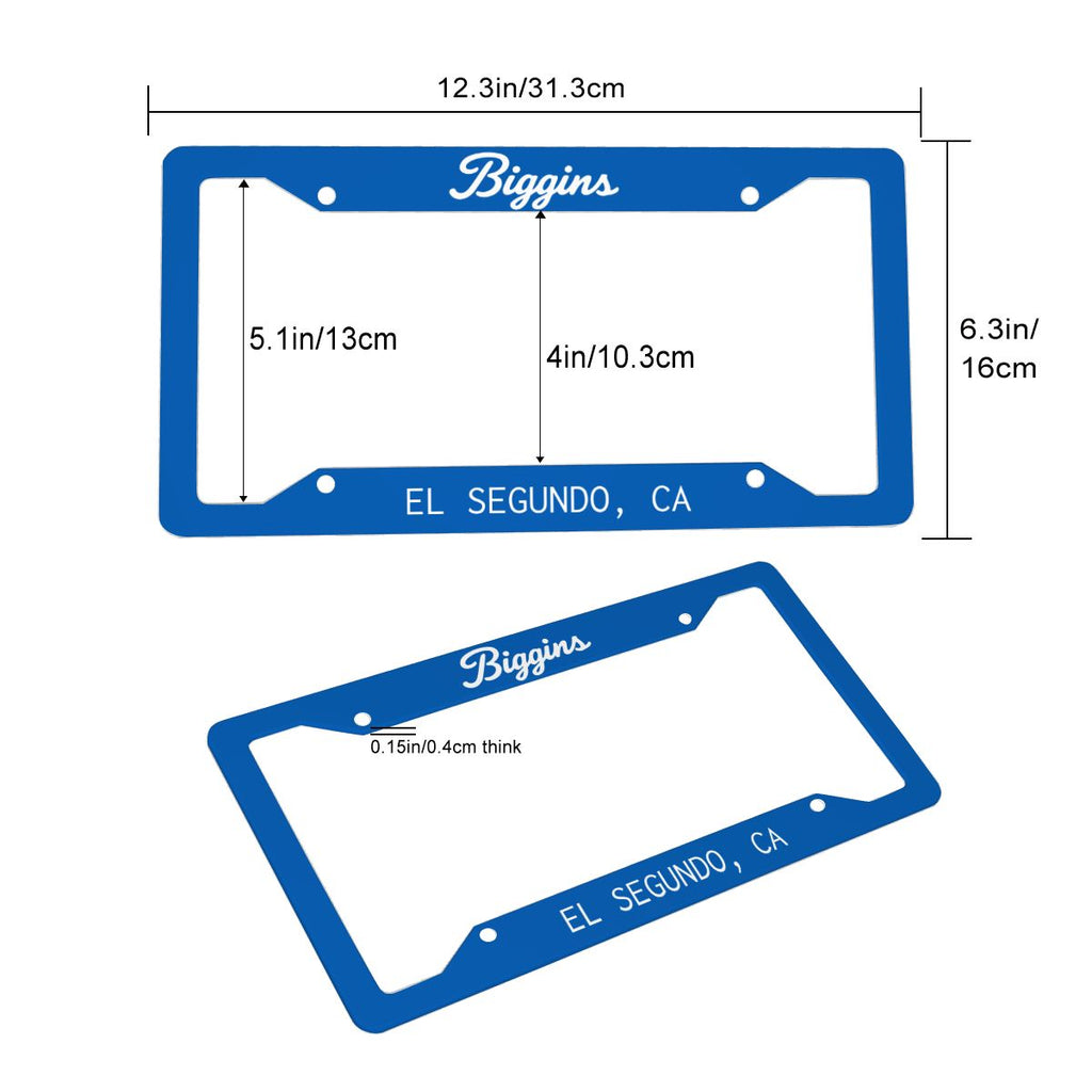 Biggins License Plate Frames (2 pack)