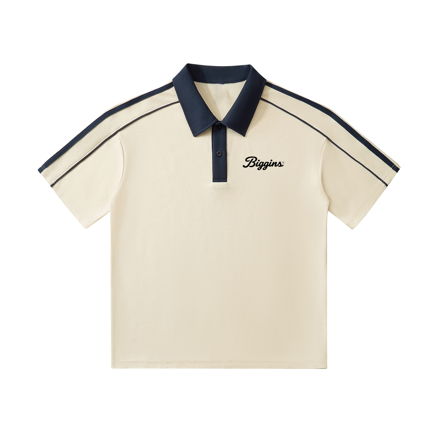 Biggins Retro Short-Sleeve Polo Shirt