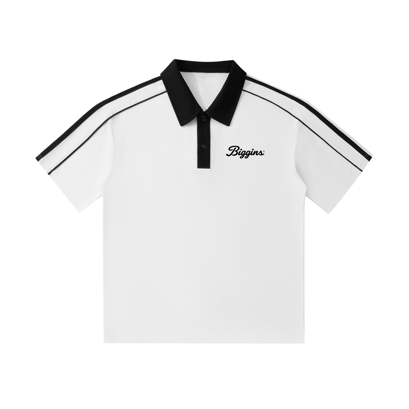 Biggins Retro Short-Sleeve Polo Shirt