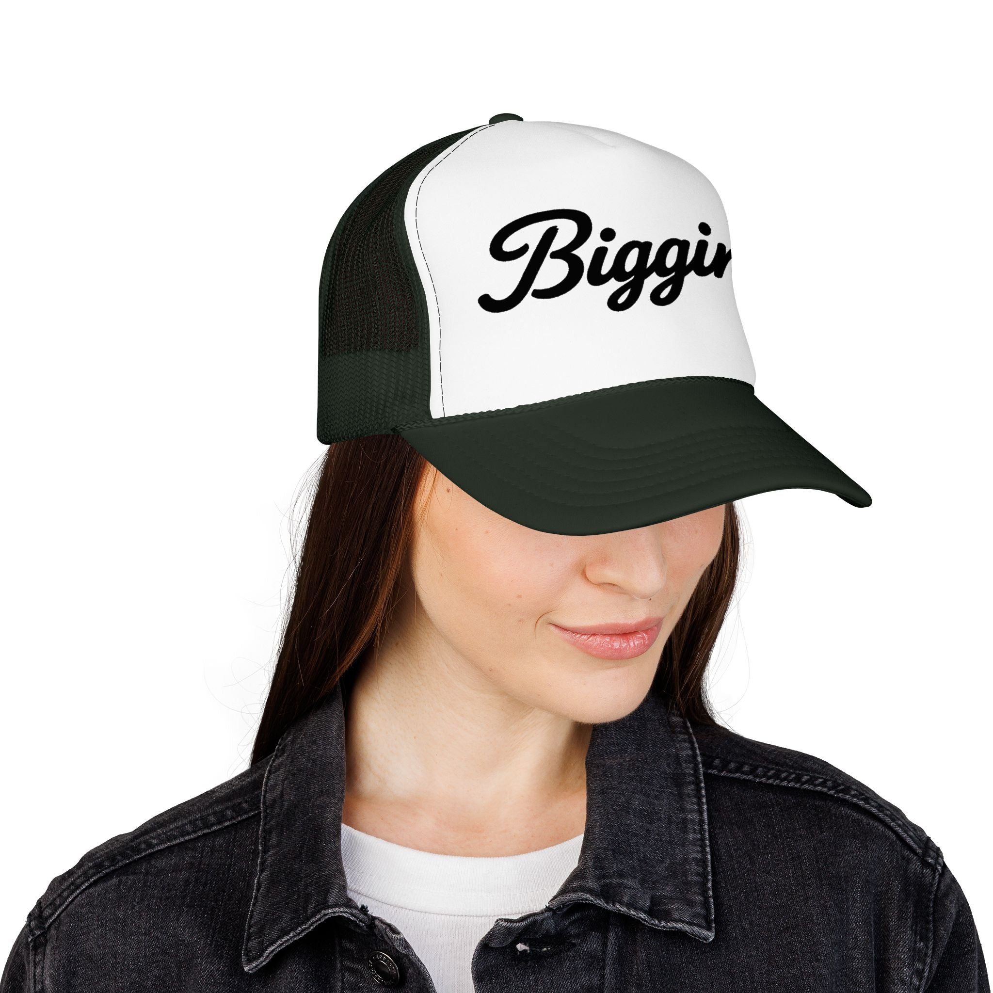Biggins Script Trucker Hat