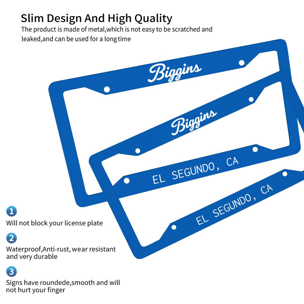 Biggins License Plate Frames (2 pack)