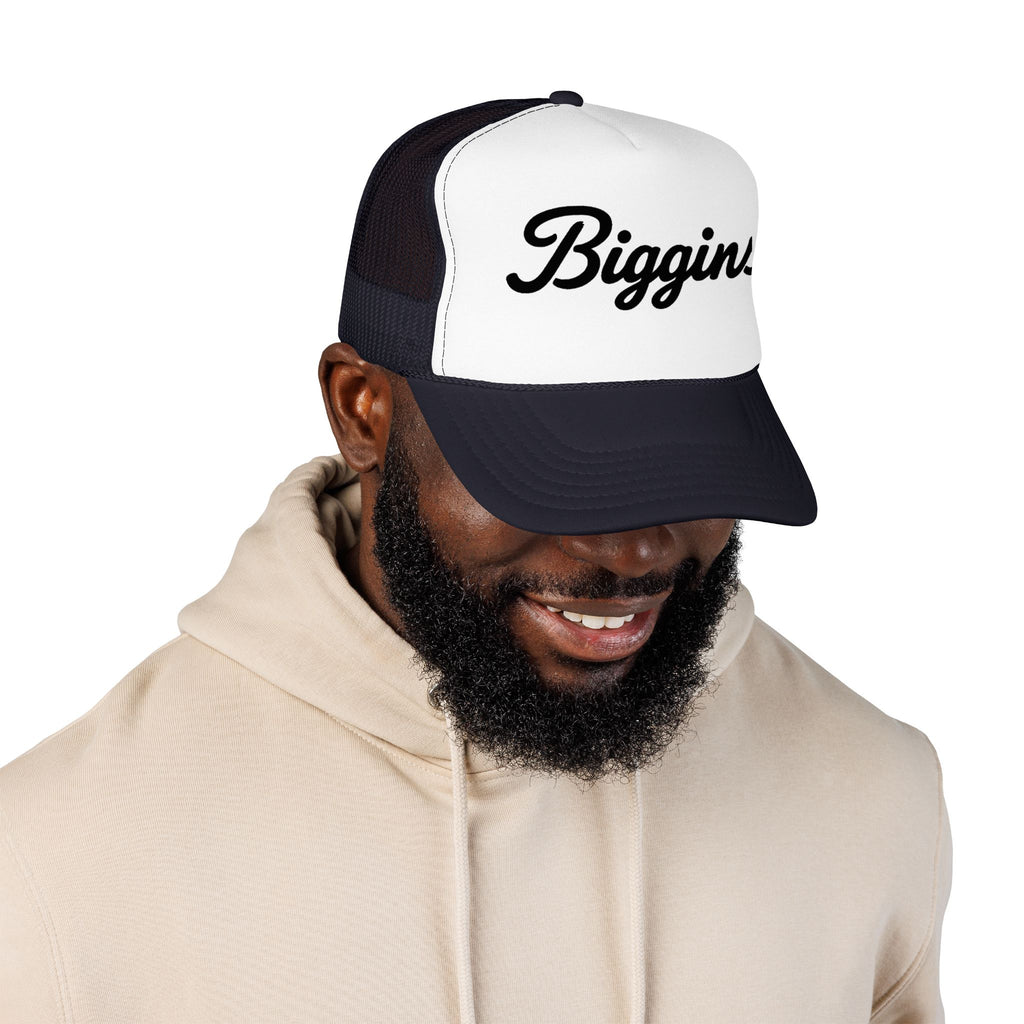 Biggins Script Trucker Hat