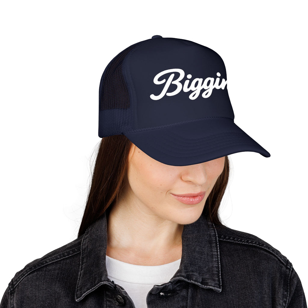 Biggins Script Trucker Hat