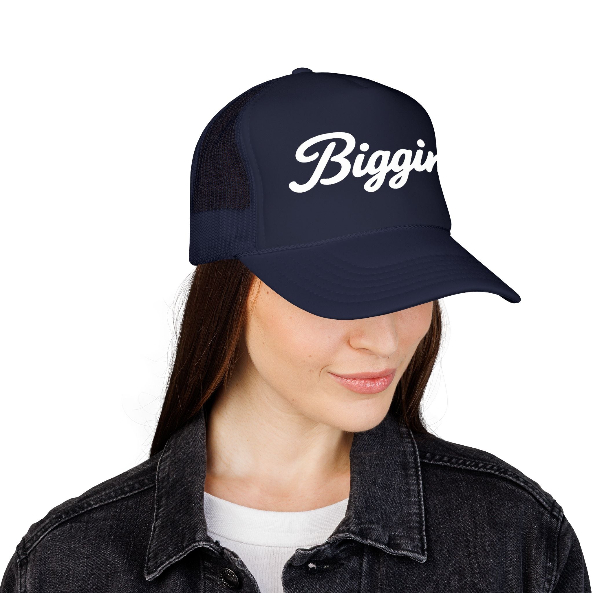 Biggins Script Trucker Hat