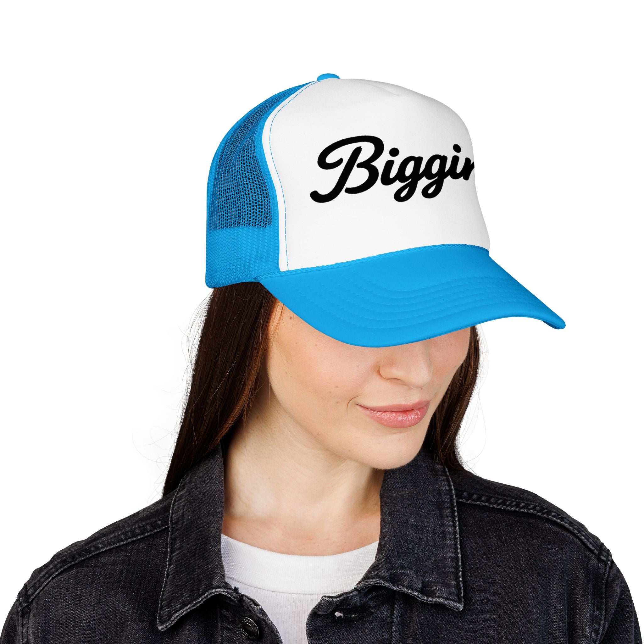 Biggins Script Trucker Hat
