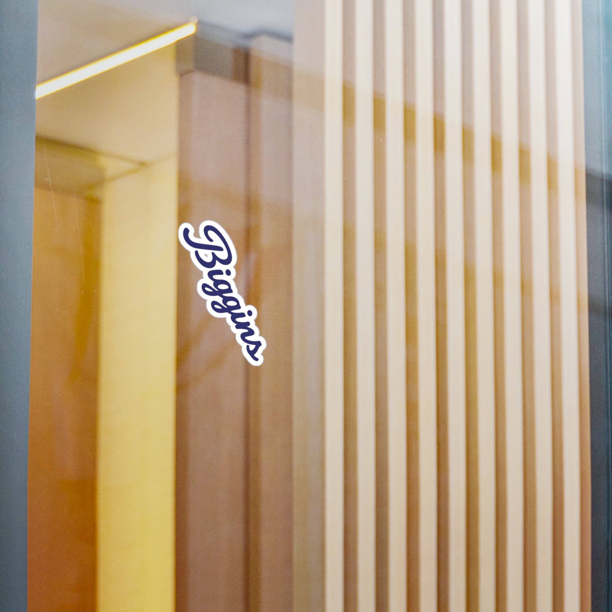 Biggins Script Sticker