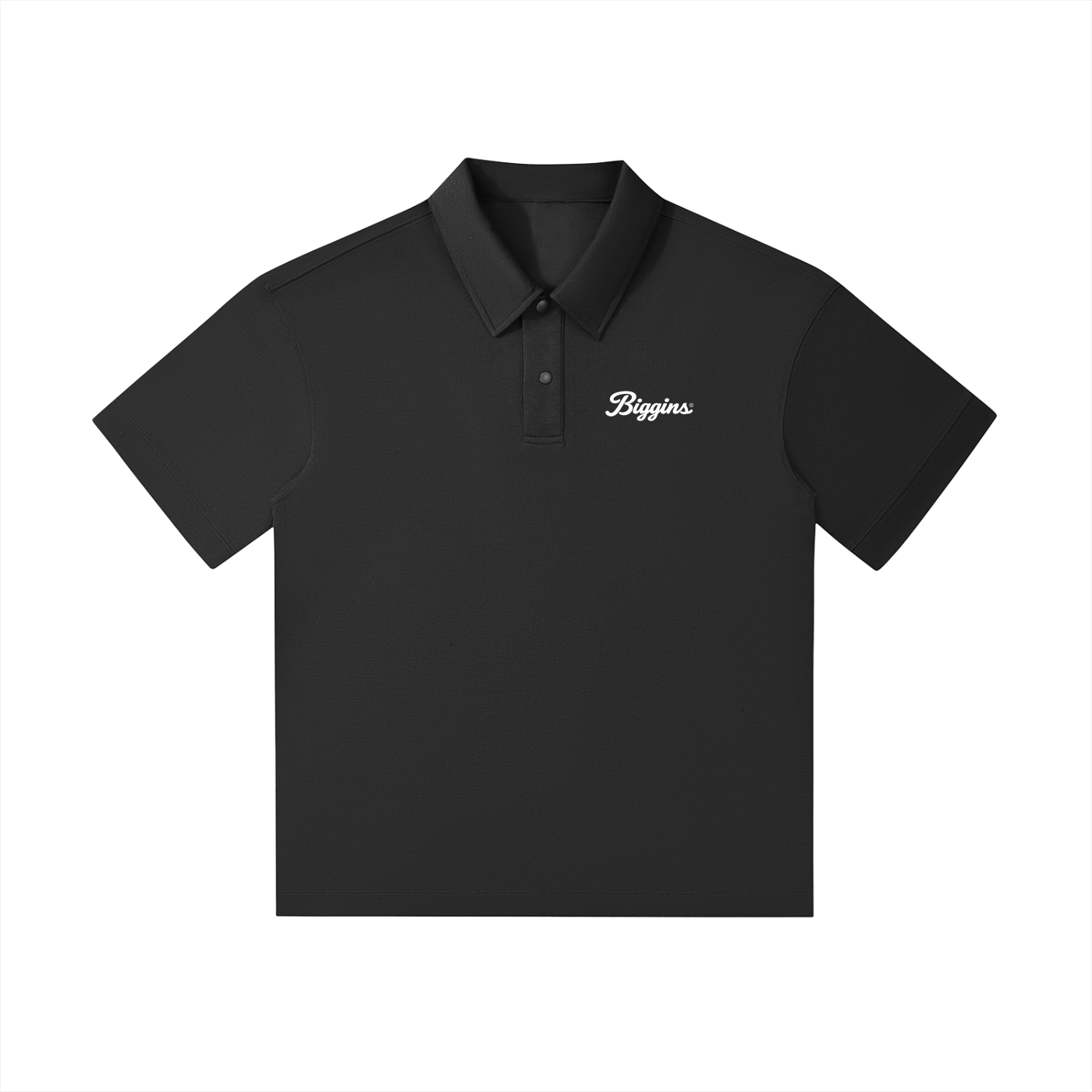Biggins Script Drop Shoulder Short-Sleeve Polo