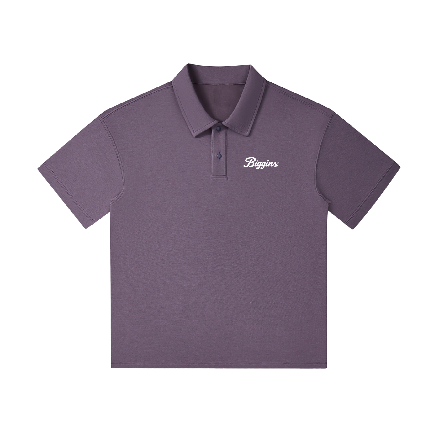 Biggins Script Drop Shoulder Short-Sleeve Polo